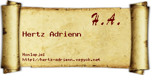 Hertz Adrienn névjegykártya